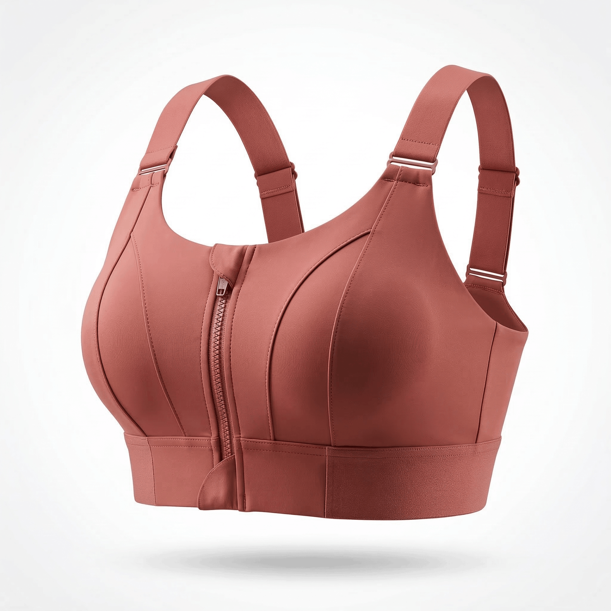Front-zipper-sport-Bra