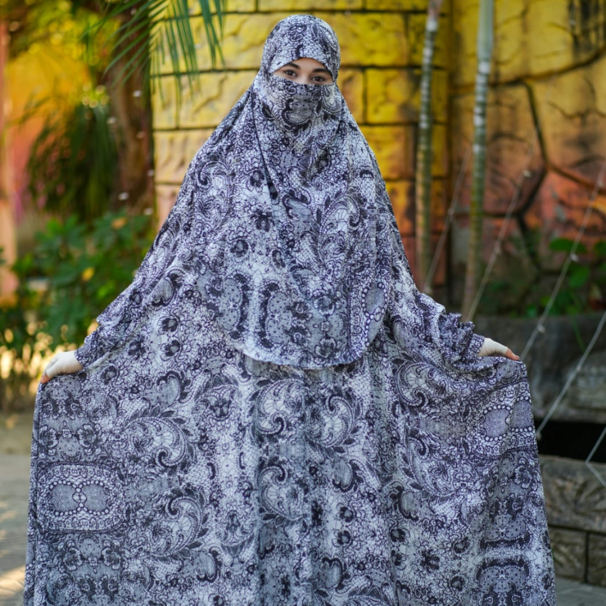 Long Khimar Floor Touch Jilbab-12086