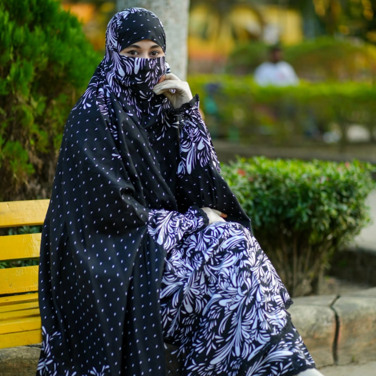 Elegant Palazzo long Khimar Set-11652