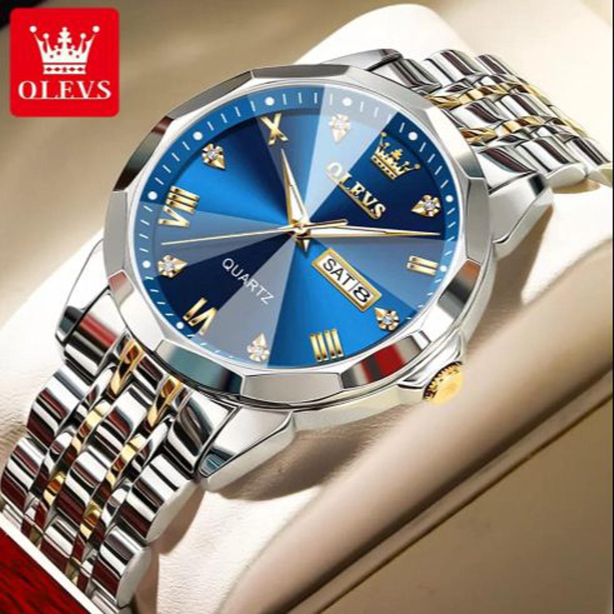 OLEVS 9931G New Exclusive Design Quartz Watch for Men (Black Dial)