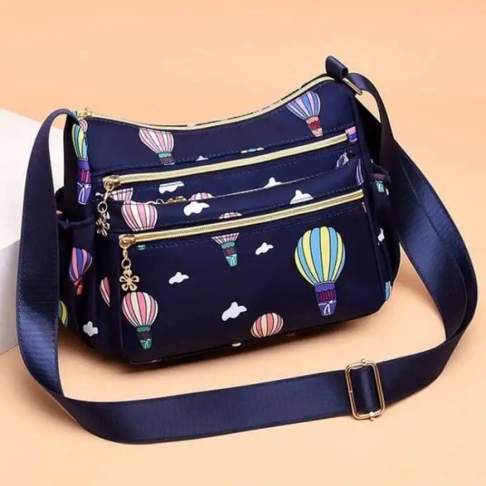 Korean sports travel shoulder bag (Blue)