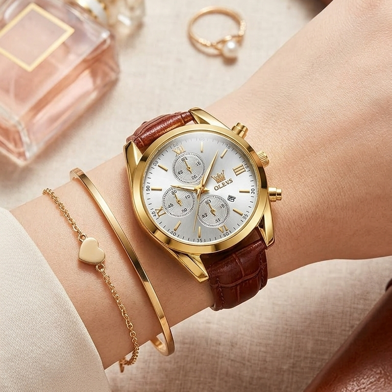 Olevs Casual Ladies Quartz Wrist watch Code : 13231
