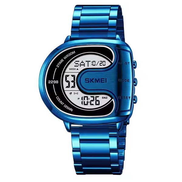 SKMEI 2298 Digital Stainless Steel Luminous Men’s Watch