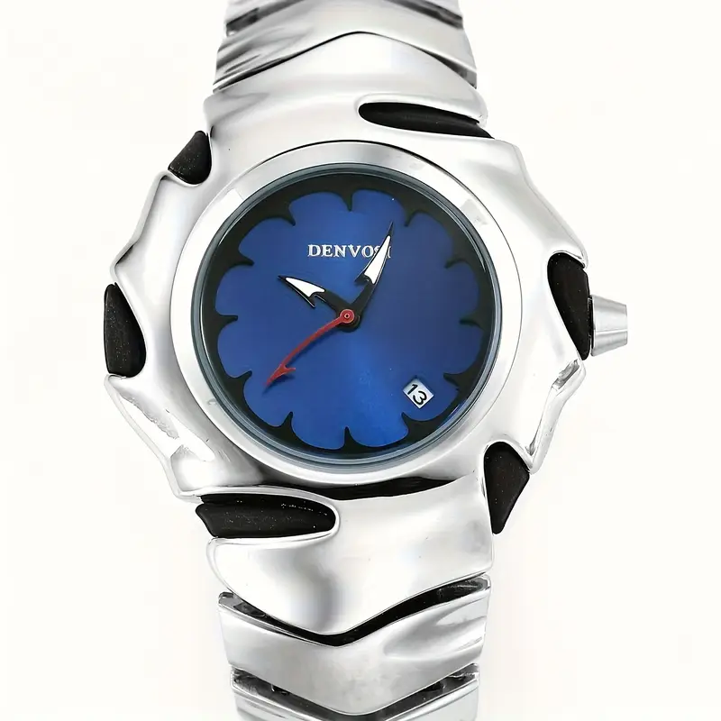 DENVOSI Premium Metal Watch – Bold Design (Blue Dial) Code : 11180