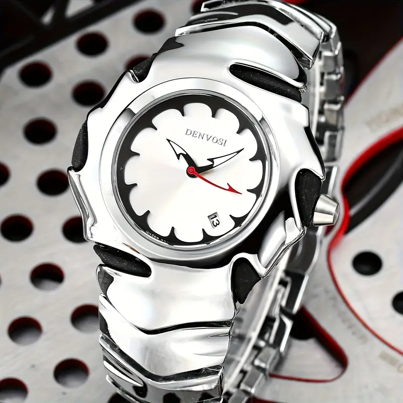 DENVOSI Premium Metal Watch – Bold Design (Silver Dial) Code : 11179